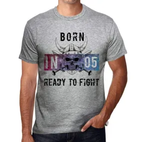 05 Ready to Fight Men's T-shirt Grey Birthday Gift 00389