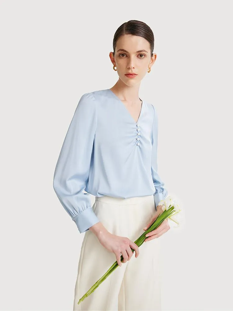 22 Momme Silk Woven Blouse