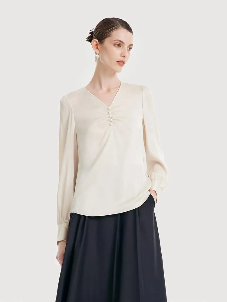 22 Momme Silk Woven Blouse