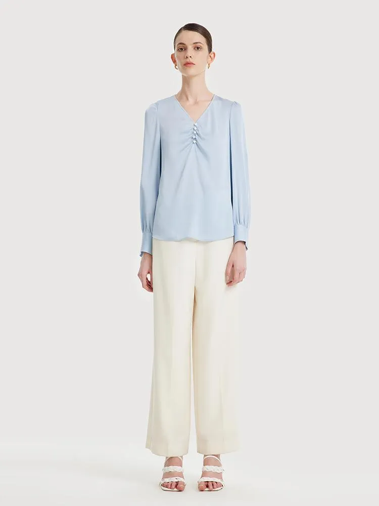22 Momme Silk Woven Blouse