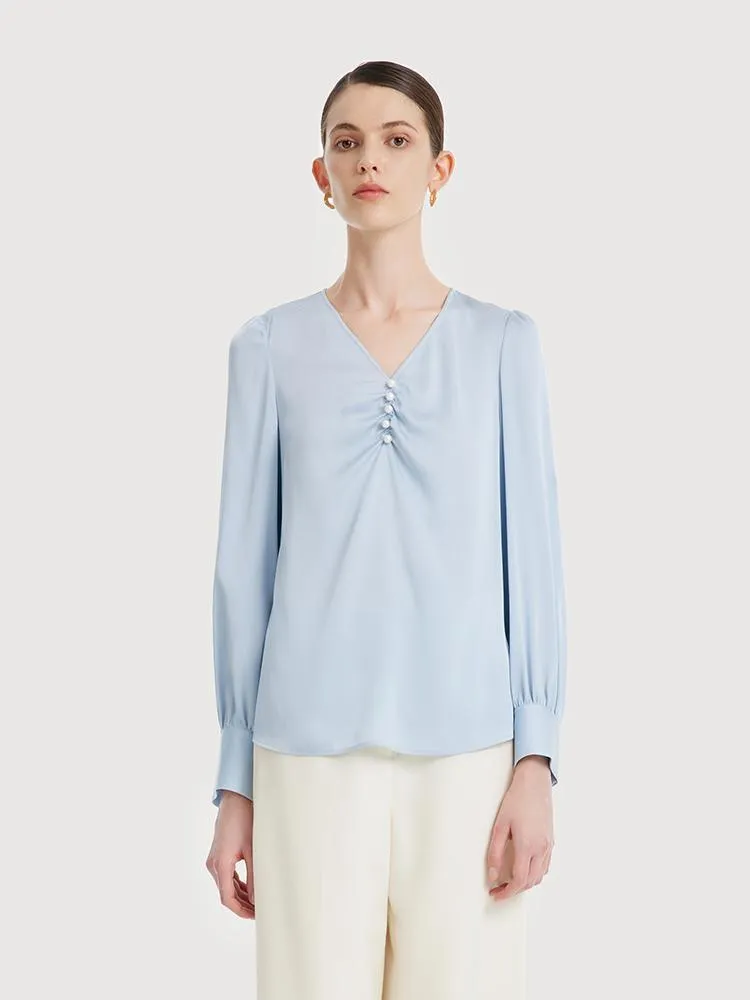 22 Momme Silk Woven Blouse