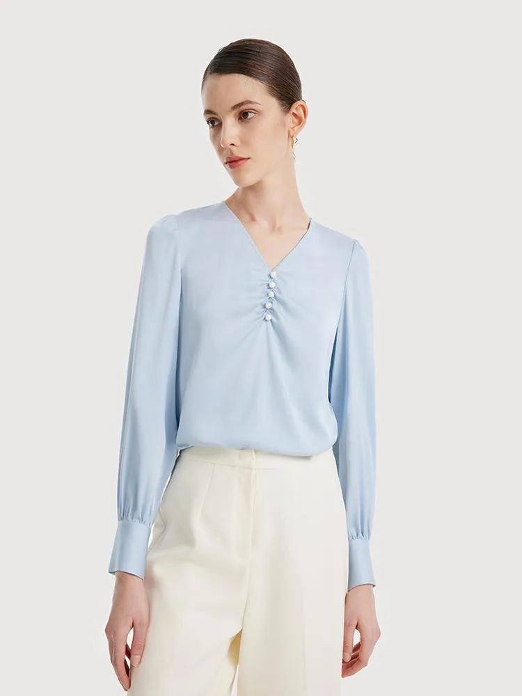 22 Momme Silk Woven Blouse