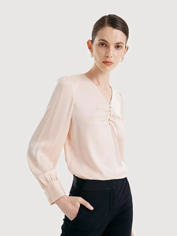 22 Momme Silk Woven Blouse