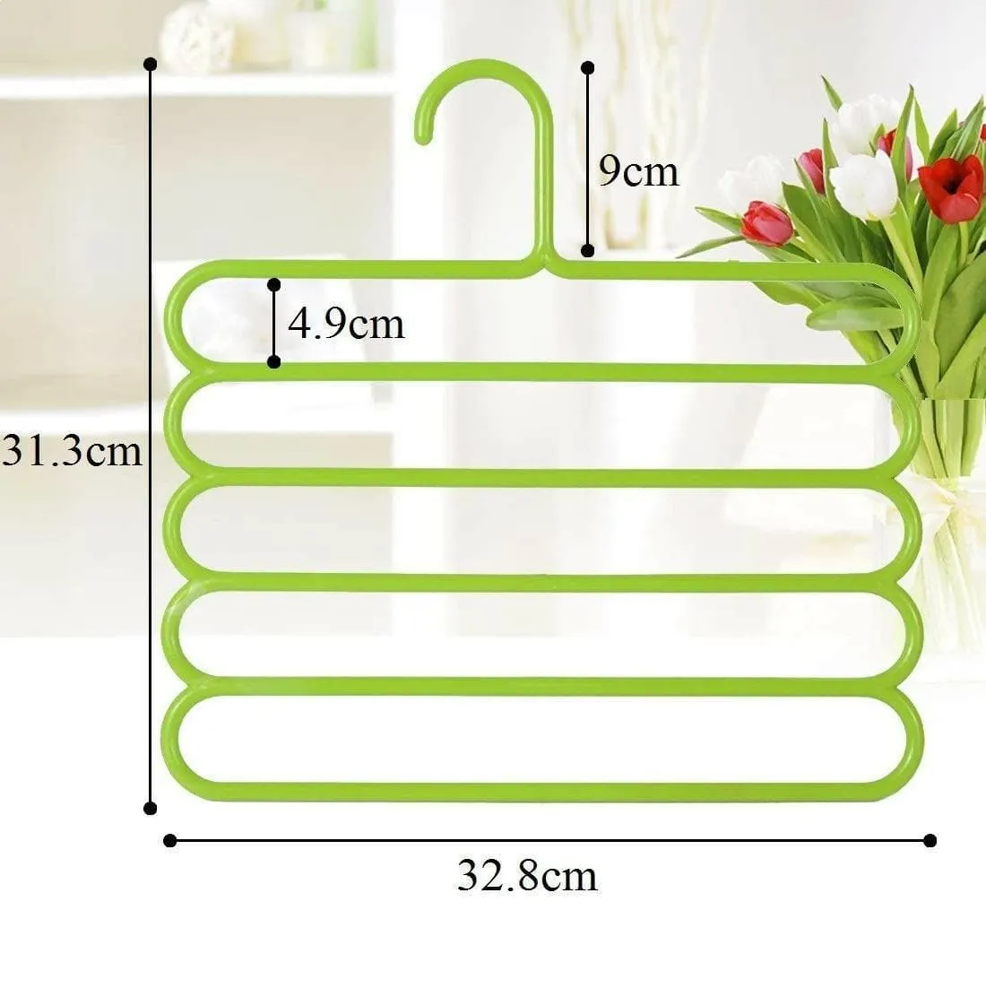 5 in 1 Multipurpose Plastic Hanger, Assorted 5 Layer