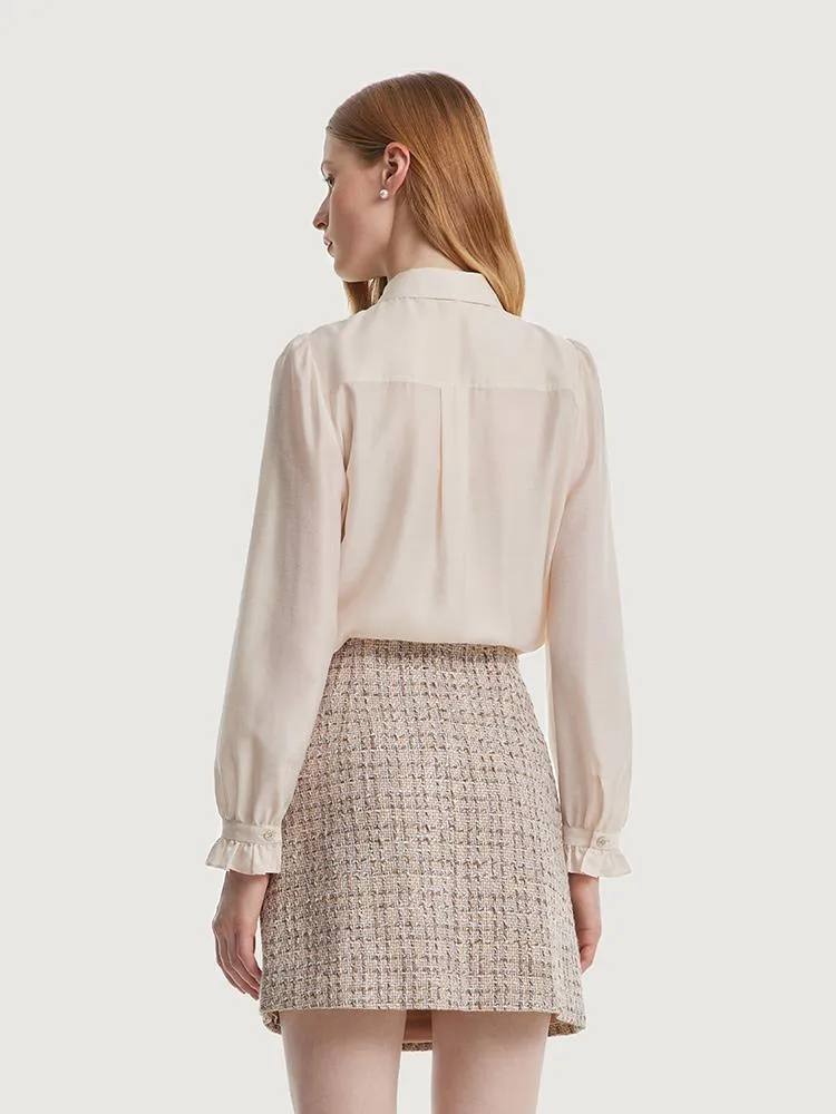 Acetate Shirt With Bow Tie