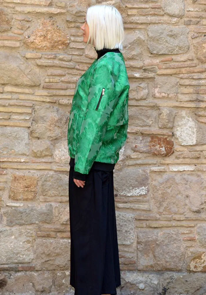 ALEXANDRA MOURA BOMBER JACKET GREEN