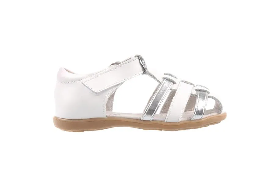 ARABELL WHITE/SILVER LEATHER