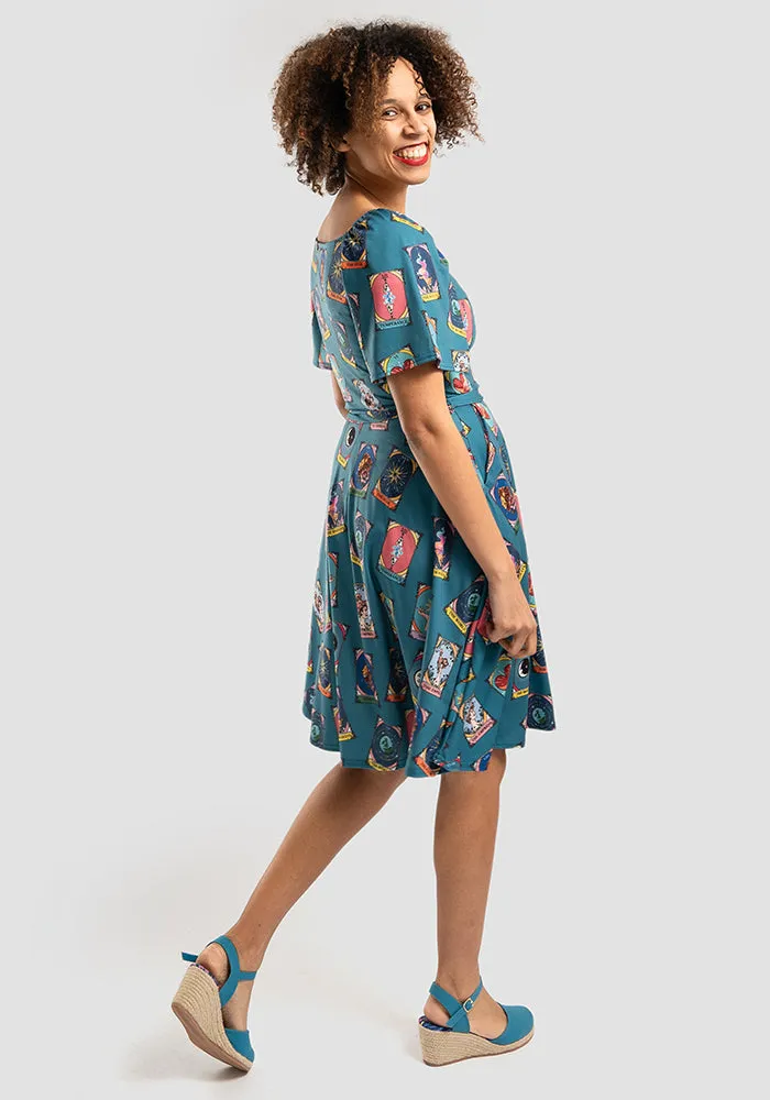 Arcana Tarot Card Print Dress