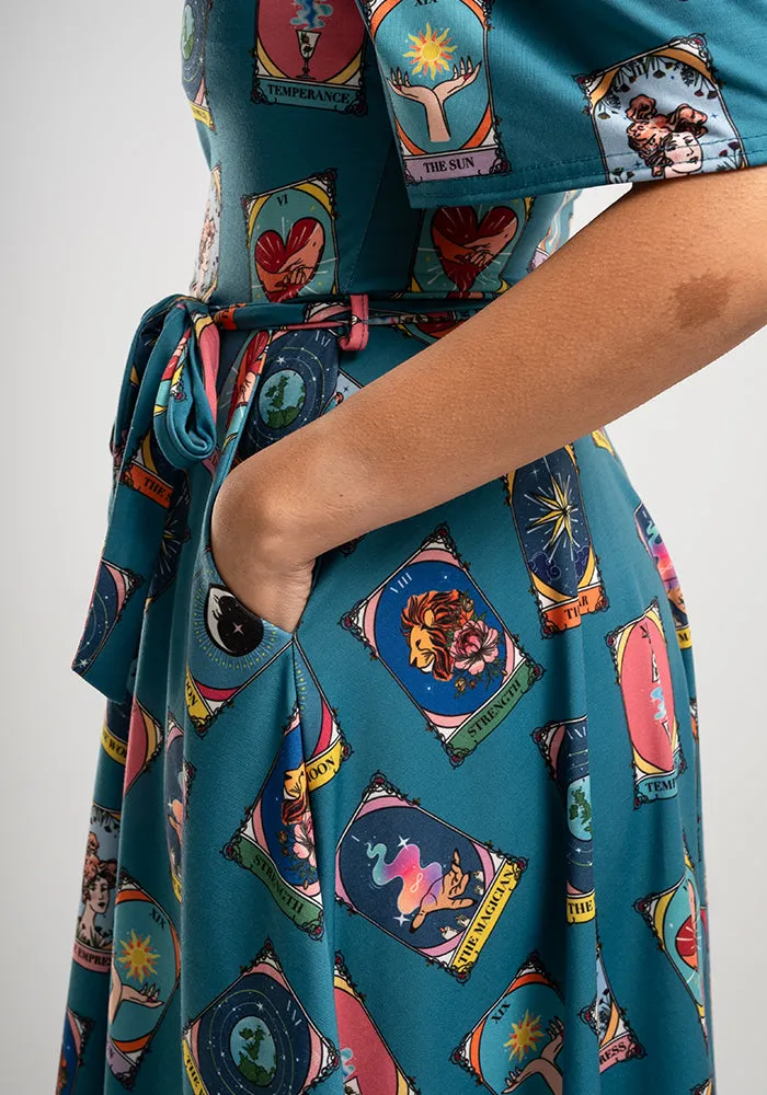 Arcana Tarot Card Print Dress