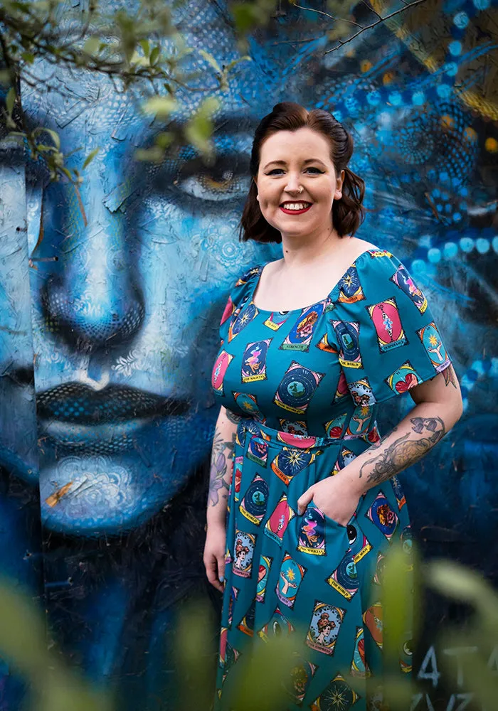 Arcana Tarot Card Print Dress