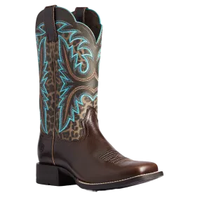 Ariat Ladies Lonestar Chocolate Chip an Leopard Print Boot 10038276