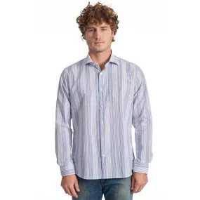 Baldinini Trend Light Blue Cotton Men's Shirt