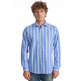 Baldinini Trend Light Blue Cotton Men's Shirt