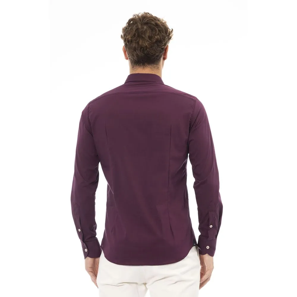 Baldinini Trend Red Cotton Men Men's Shirt