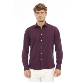 Baldinini Trend Red Cotton Men Men's Shirt