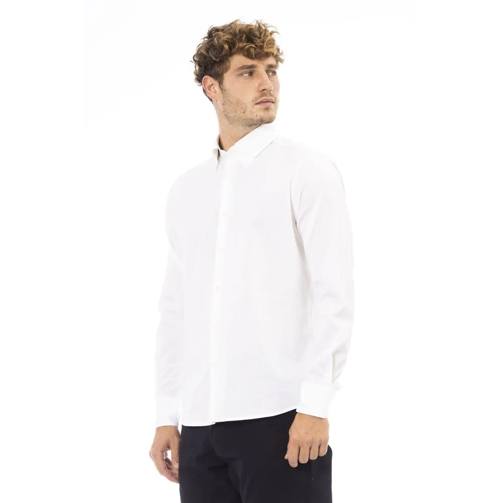 Baldinini Trend White Cotton Men Men's Shirt