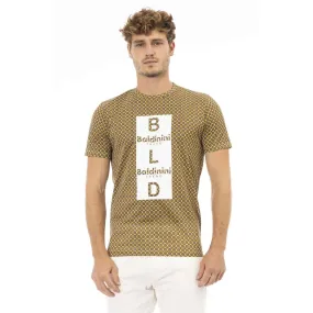 Baldinini Trend Yellow Cotton Men Men's T-Shirt