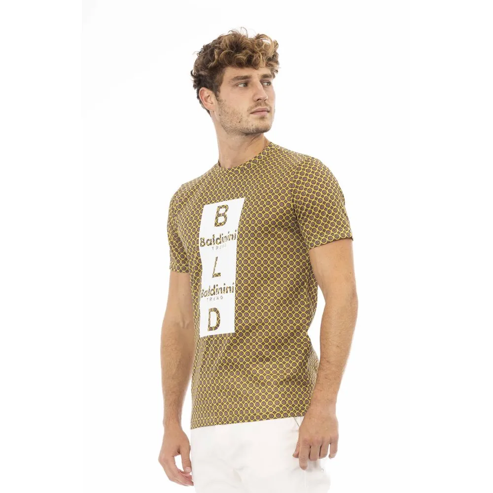Baldinini Trend Yellow Cotton Men Men's T-Shirt