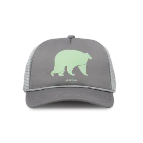 Bear Foam Trucker Hat - Gray/Light Gray