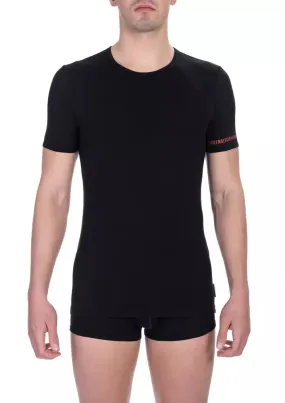 Bikkembergs Black Cotton Men Men's T-Shirt