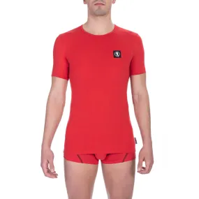 Bikkembergs Red Cotton Men Men's T-Shirt