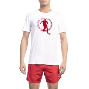 Bikkembergs White Cotton Men Men's T-Shirt