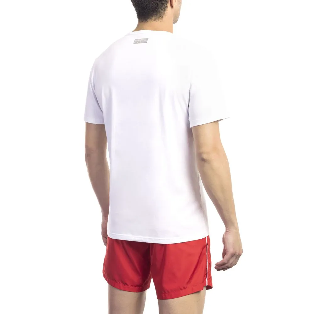 Bikkembergs White Cotton Men Men's T-Shirt