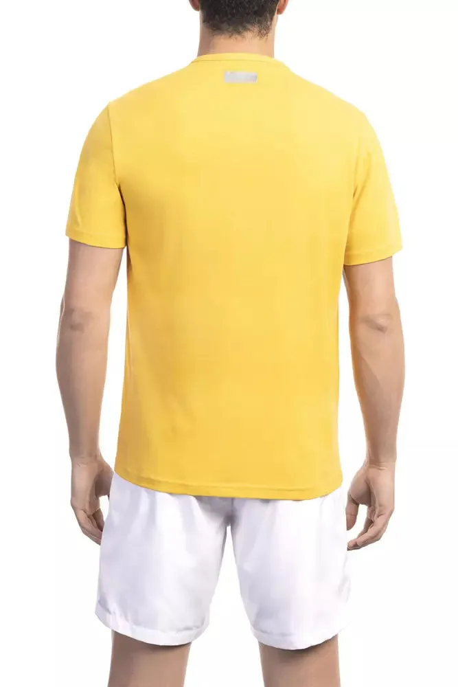 Bikkembergs Yellow Cotton Men Men's T-Shirt