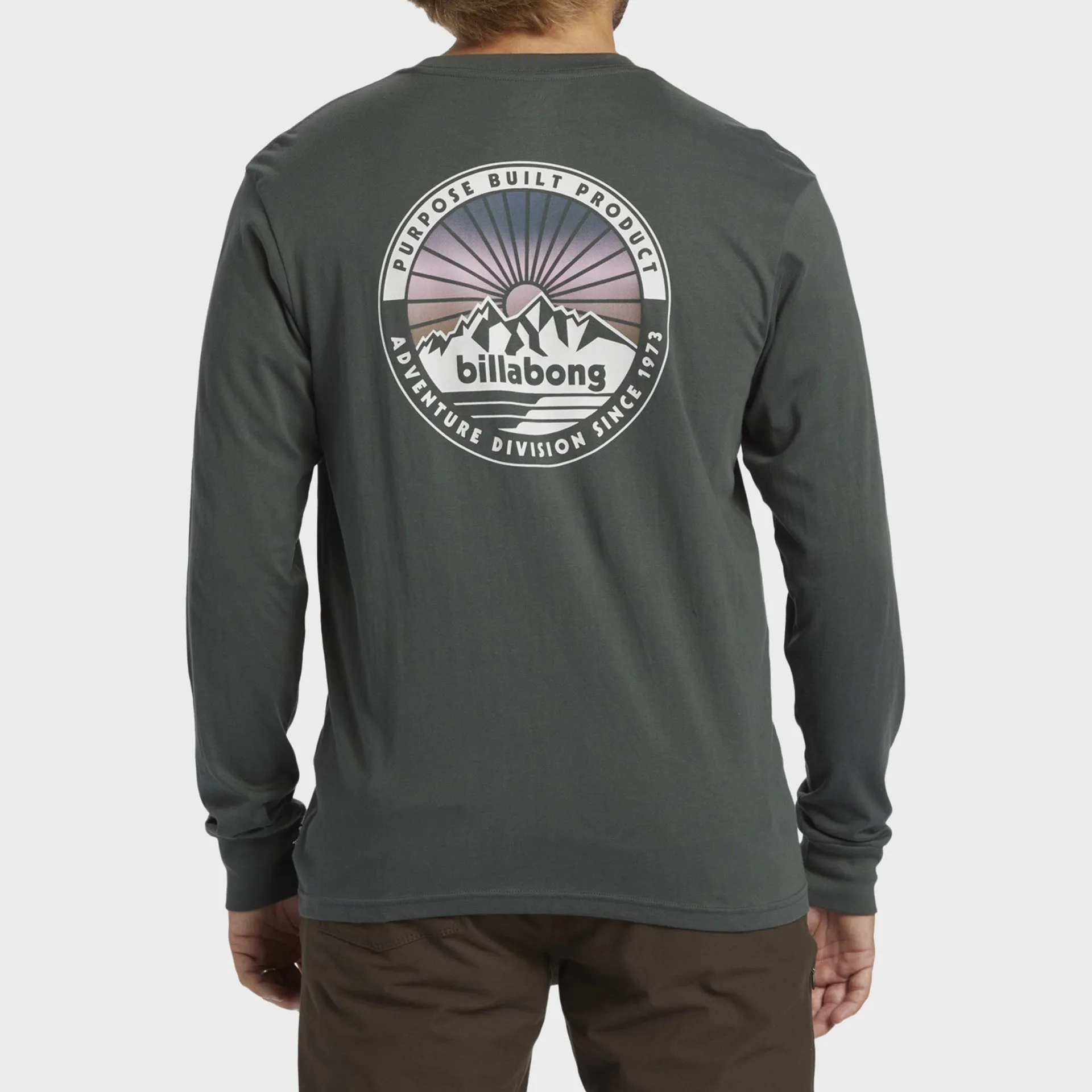 Billabong Mens Rockies Long Sleeve T-Shirt - Slate Green