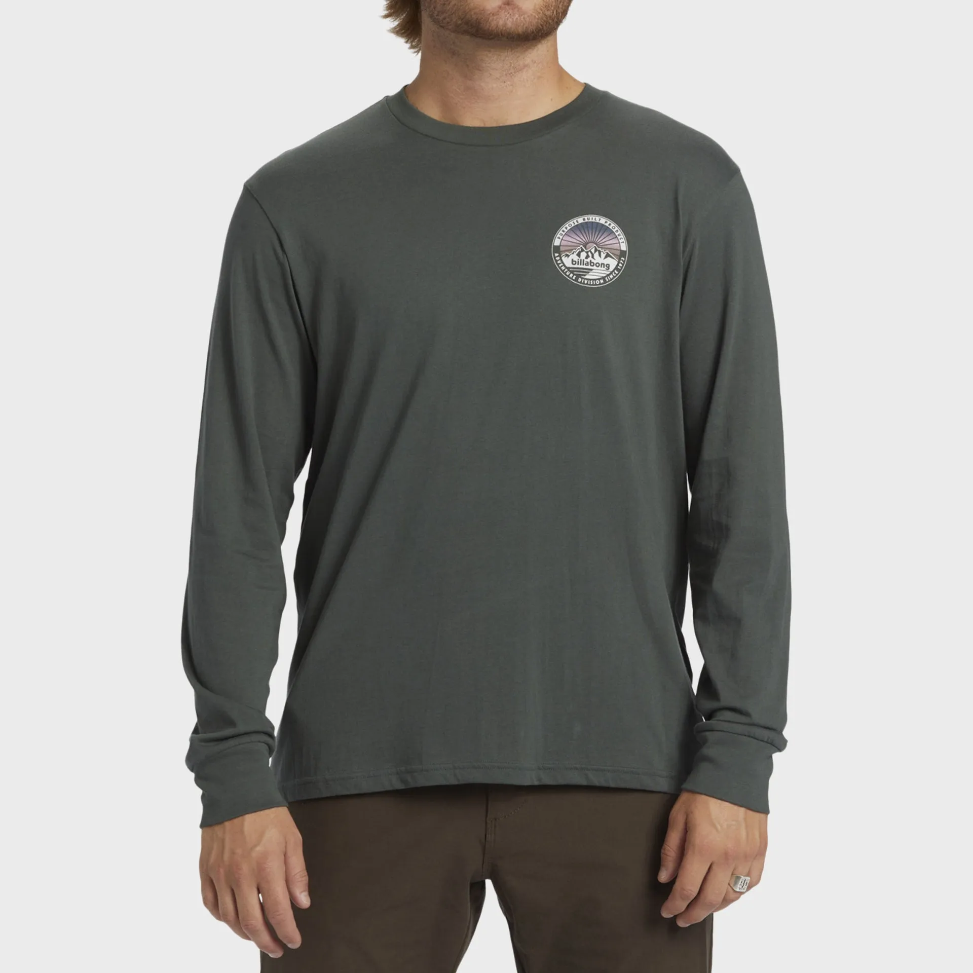 Billabong Mens Rockies Long Sleeve T-Shirt - Slate Green