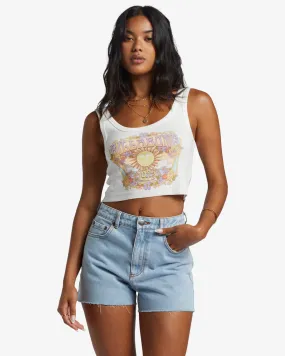 Billabong Womens High Tide Denim Shorts - Soft Indigo