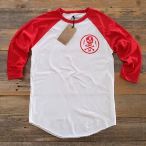 Black Beard 3/4 Sleeve Raglan Red