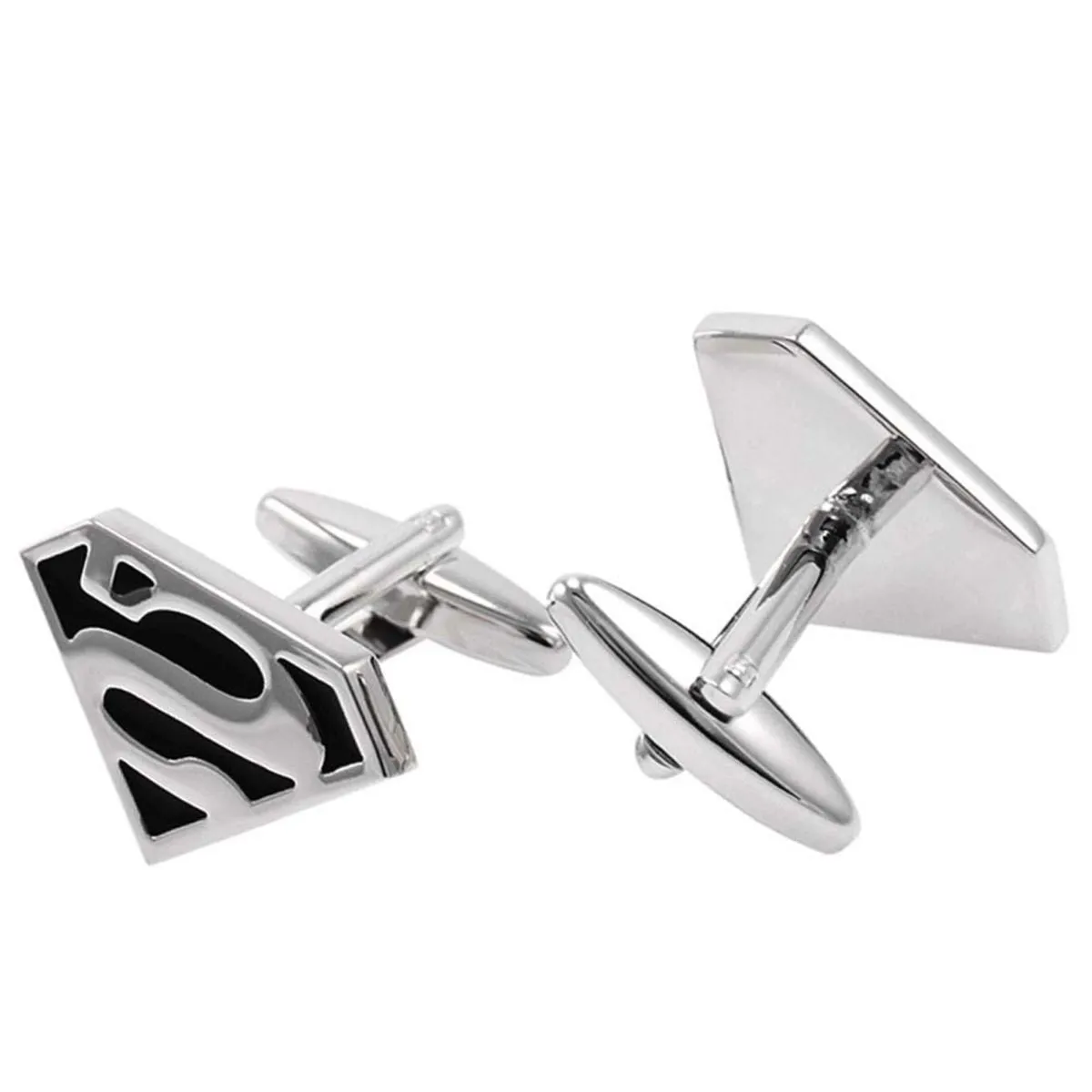 Black Superman Cufflinks In Box