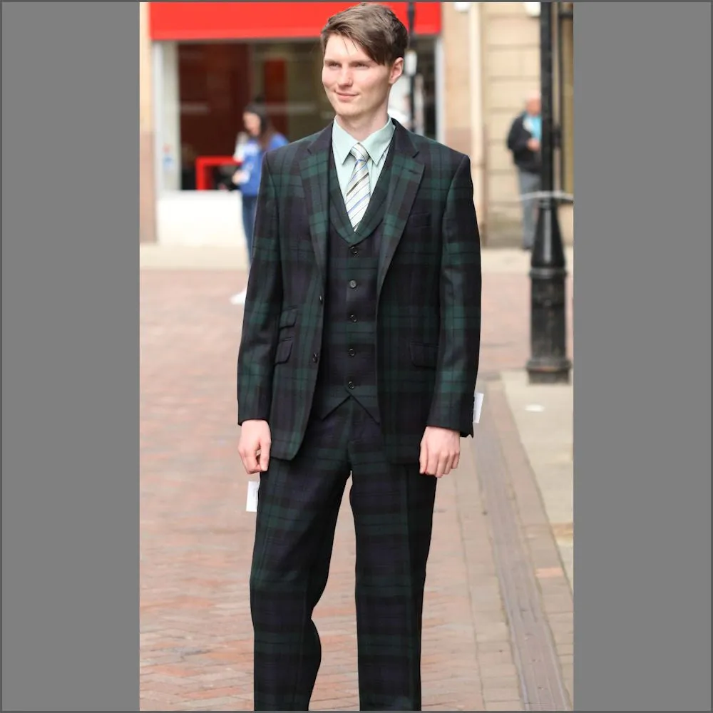 Black Watch Tartan Trousers<>