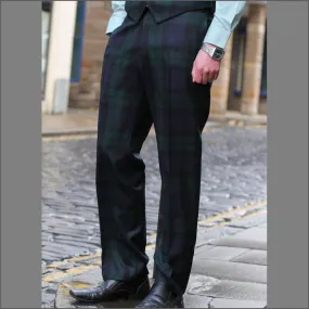 Black Watch Tartan Trousers<>