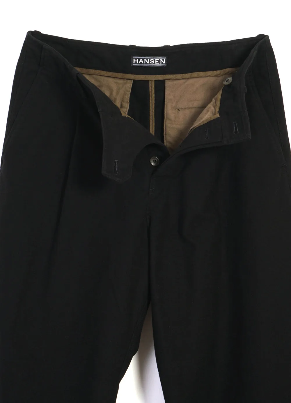 BOBBY 28-22-2 | Wide Pleated Trousers | Black