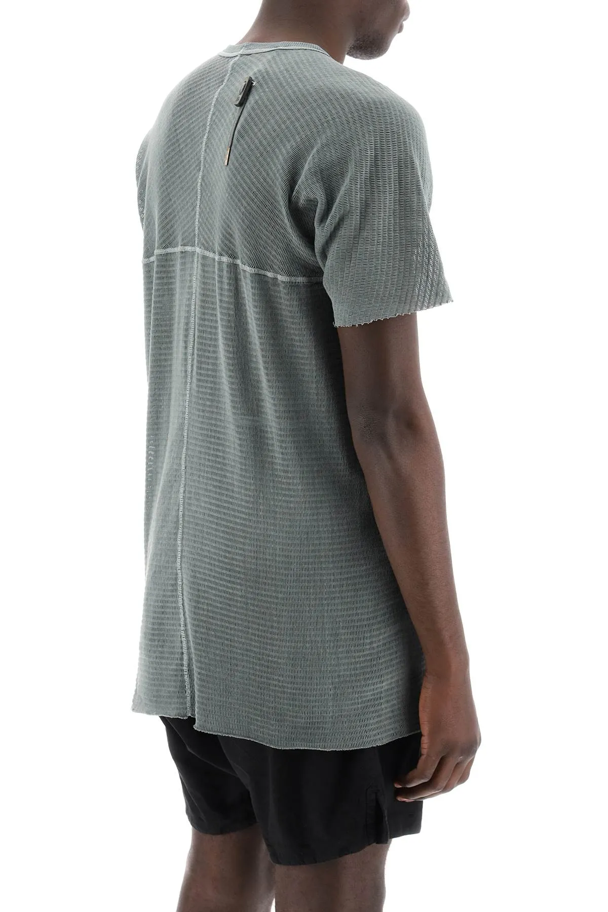 Boris Bidjan Saberi Men's Cotton Perforated T-Shirt