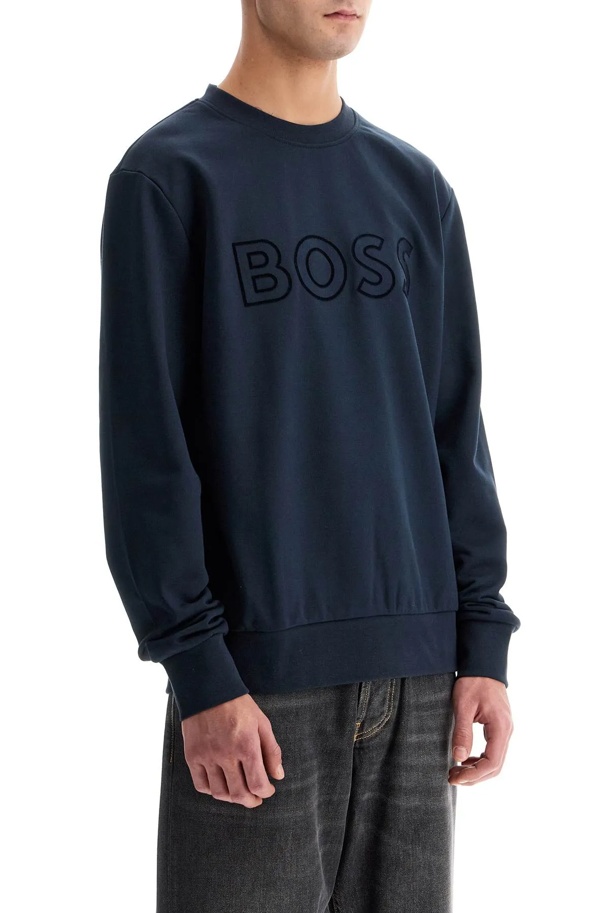 Boss Men's Crewneck Sweatshirt With Logo