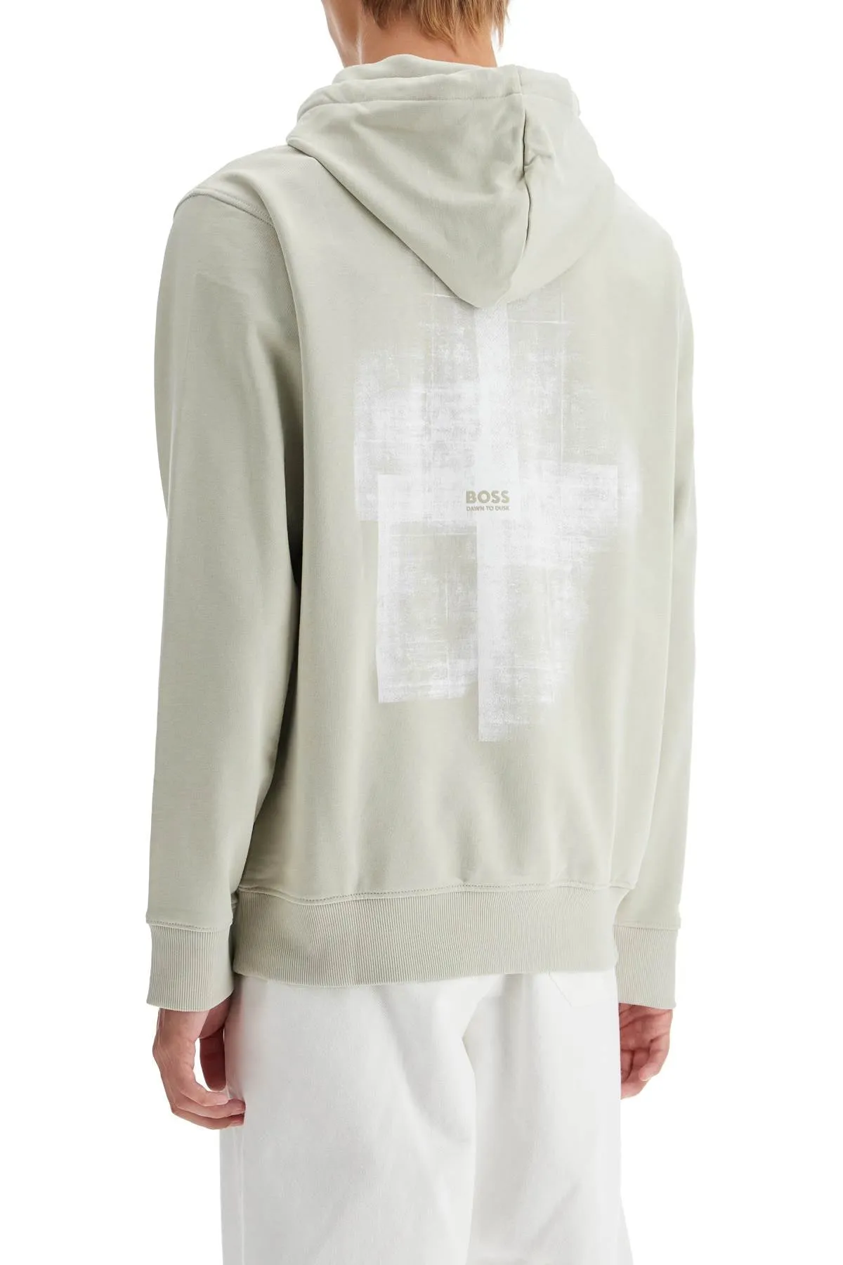 Boss Men's Printed Hoodie With Hood