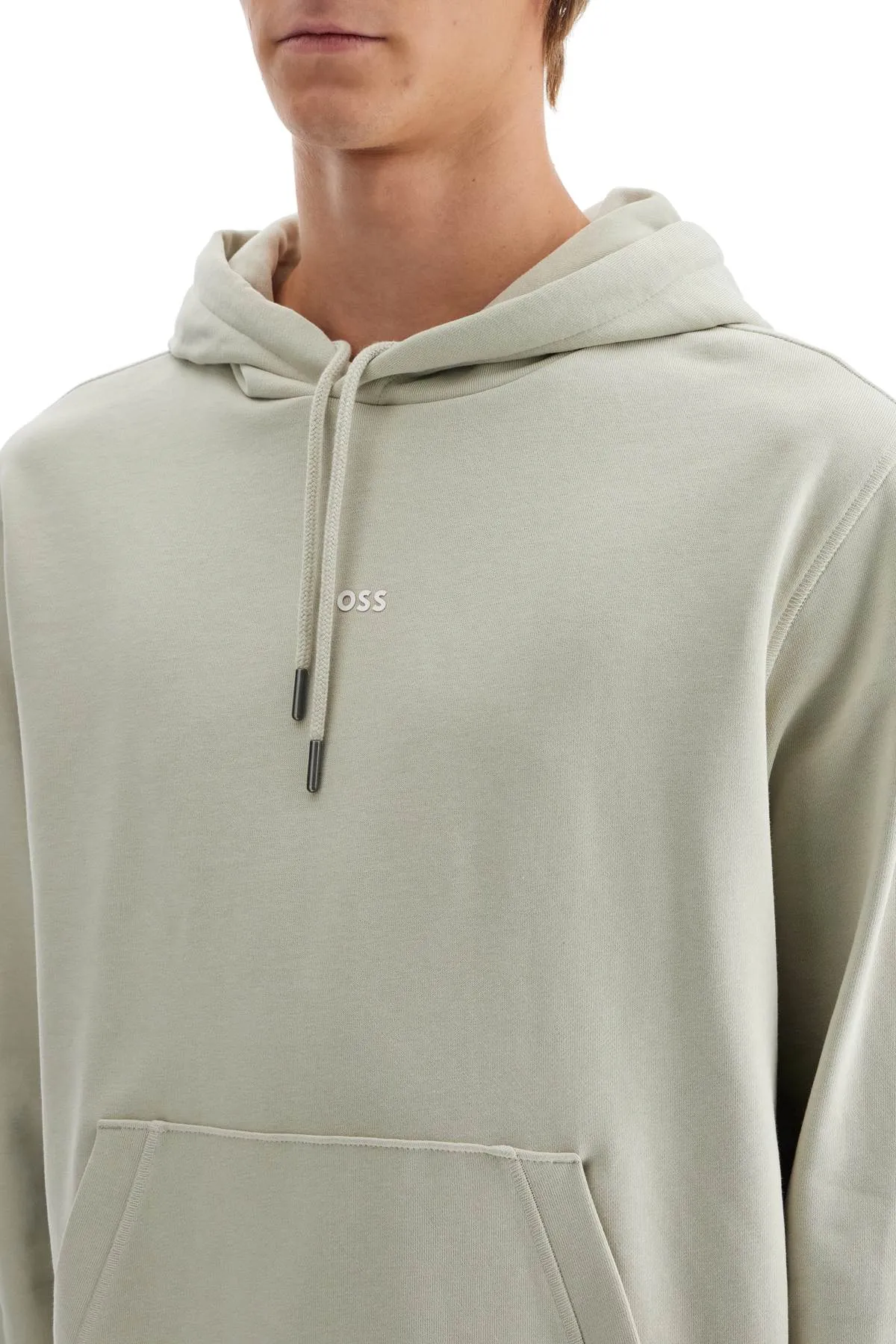 Boss Men's Printed Hoodie With Hood