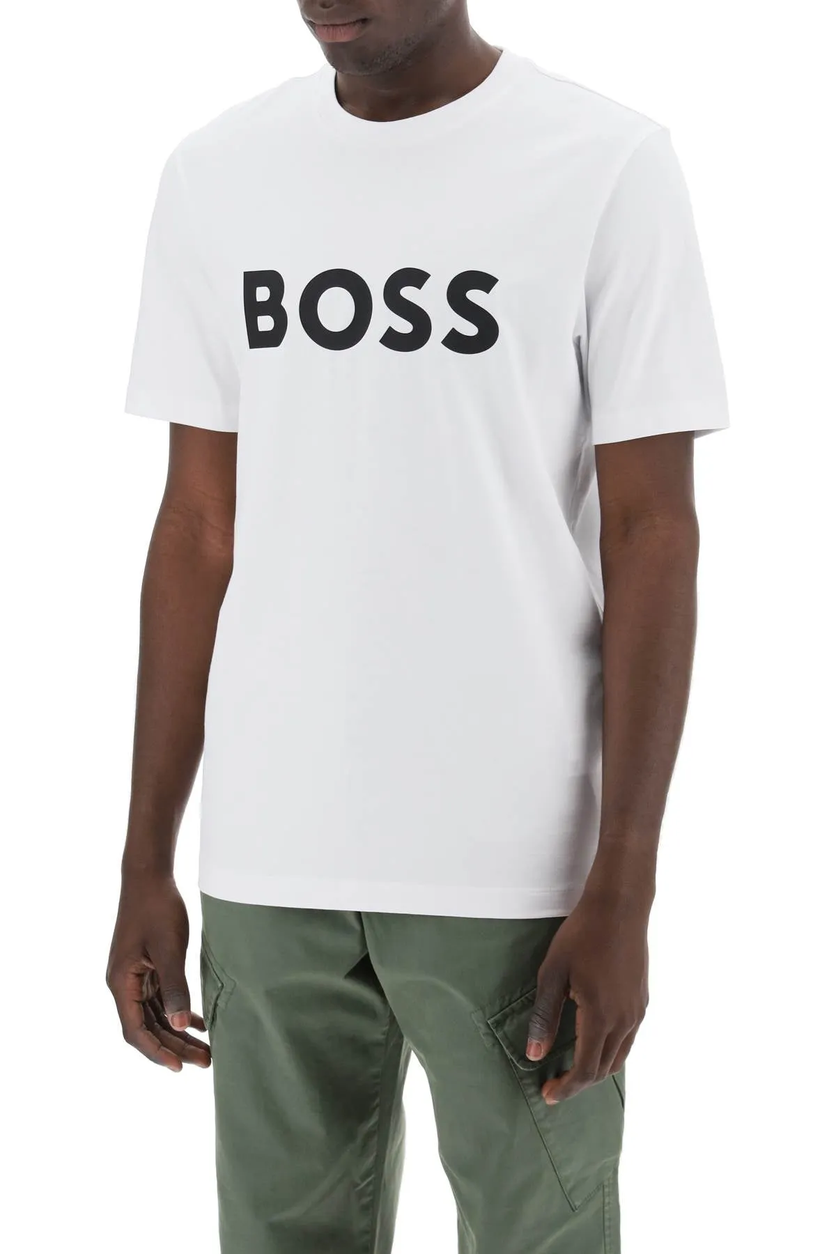 Boss Men's Tiburt 354 Logo Print T-Shirt