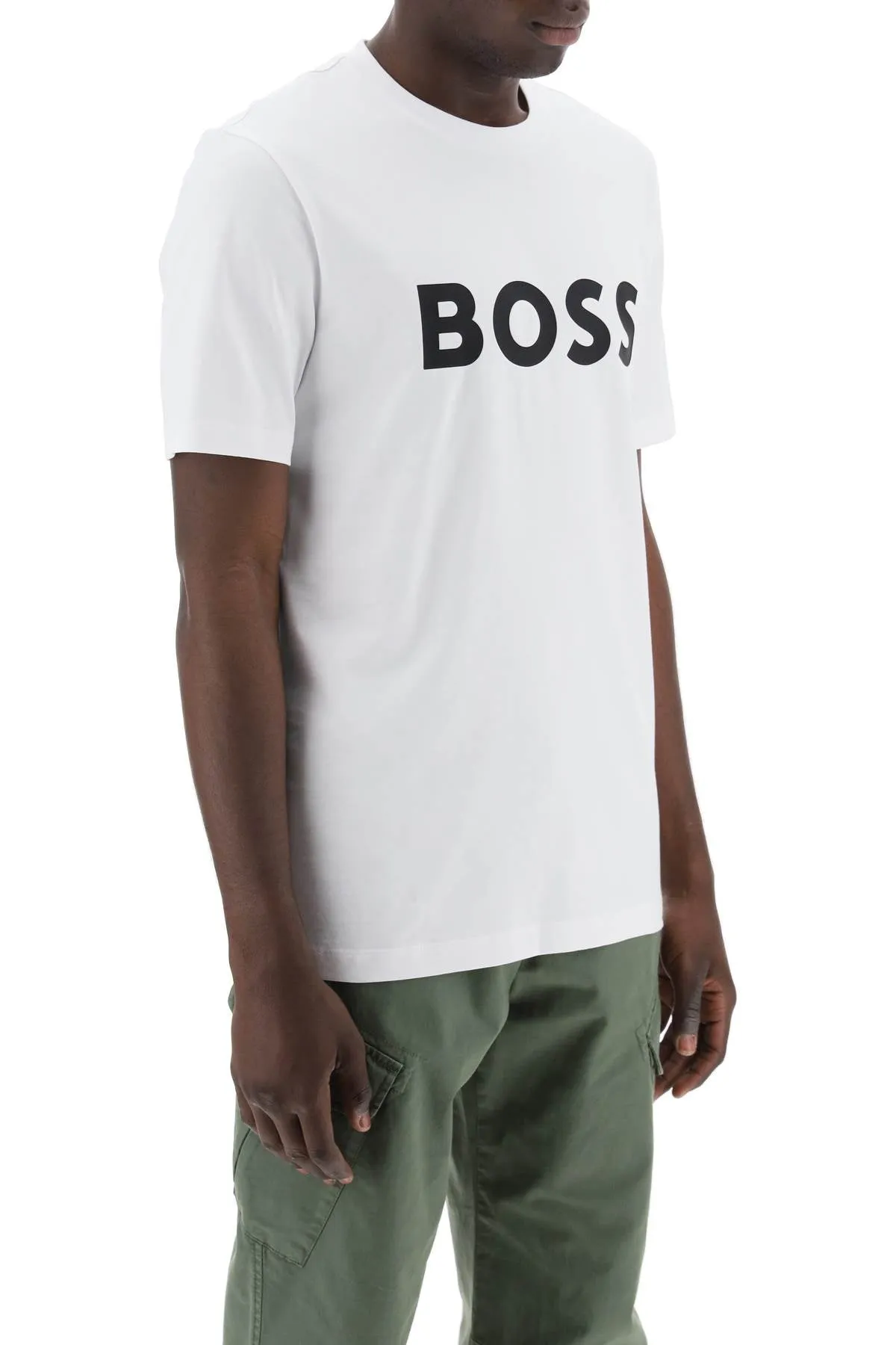 Boss Men's Tiburt 354 Logo Print T-Shirt