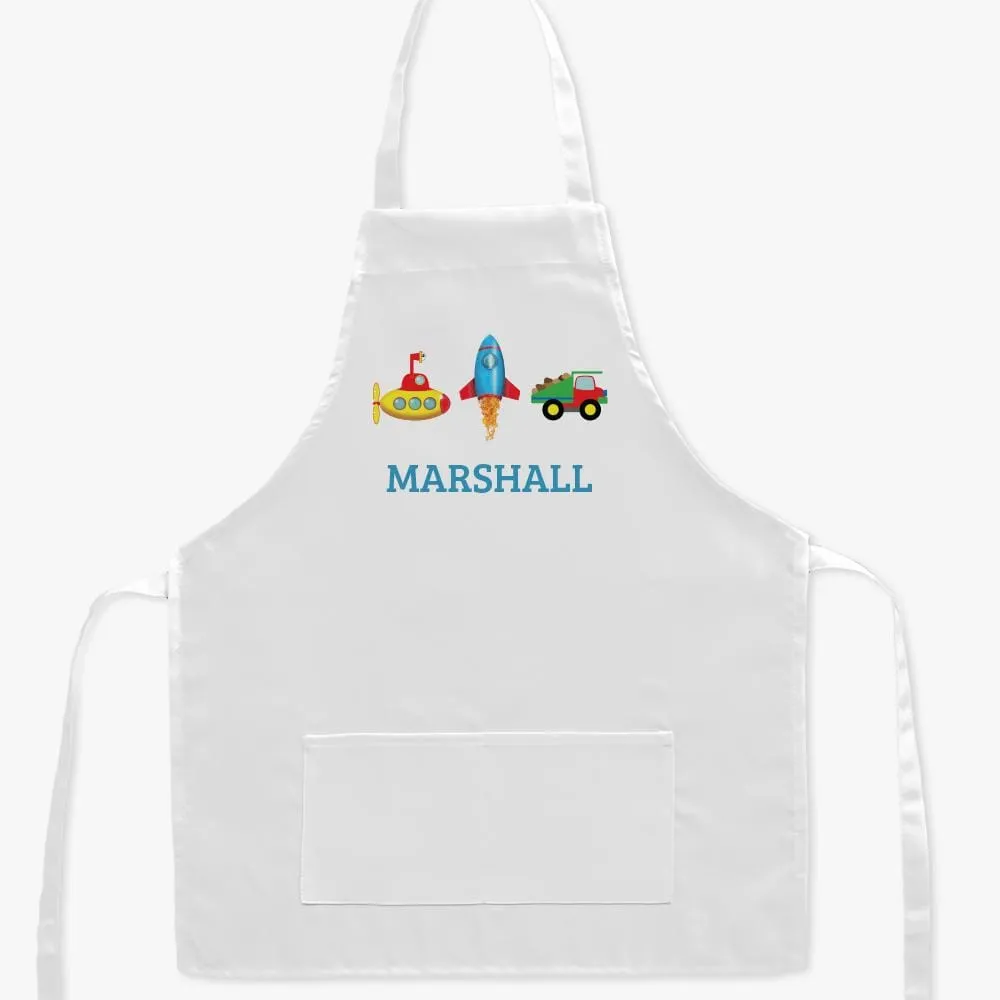 Boys Personalized Kids Apron | Multiple Designs Available