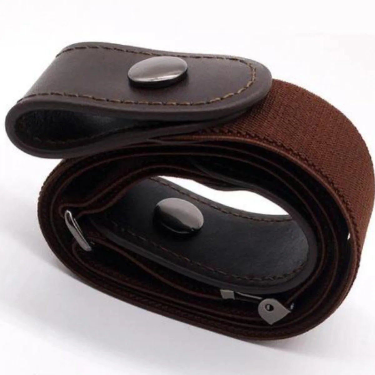 Buckle-Free Elastic Belt, Fits Waist 33.5 - 49 inches