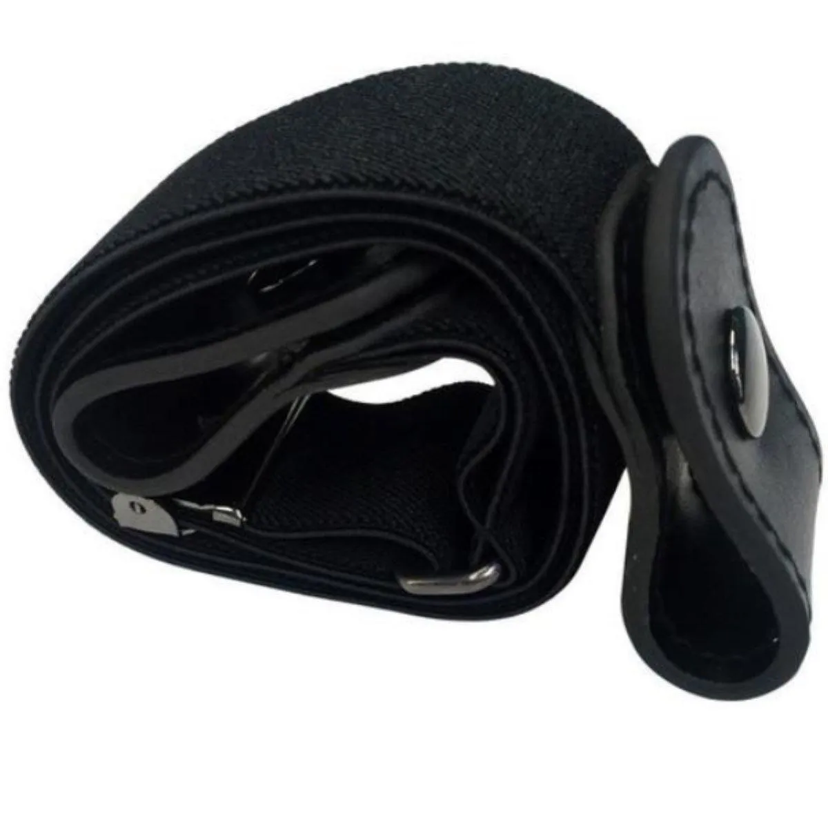 Buckle-Free Elastic Belt, Fits Waist 33.5 - 49 inches