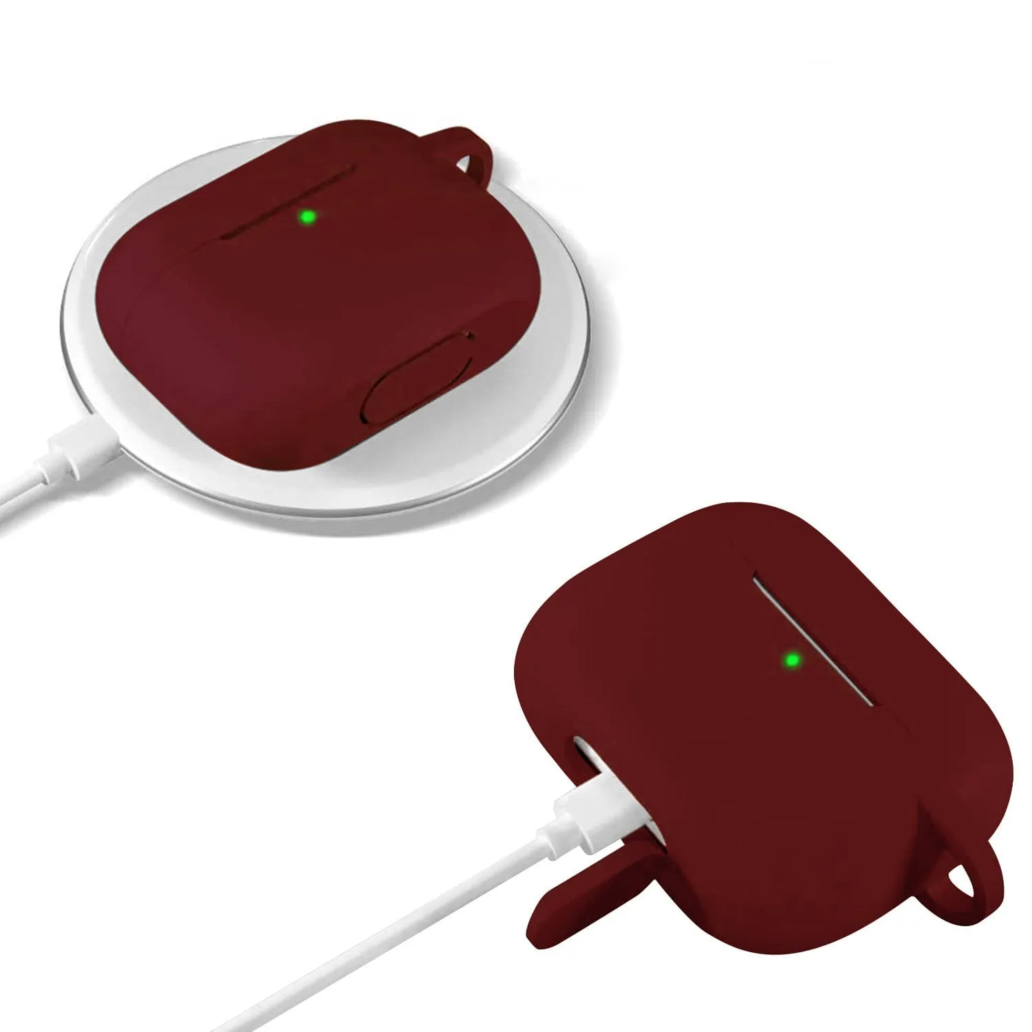 Burgundy Liquid Silicone Case - Apple AirPods 3