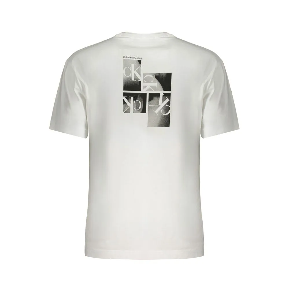 Calvin Klein White Cotton Men's T-Shirt