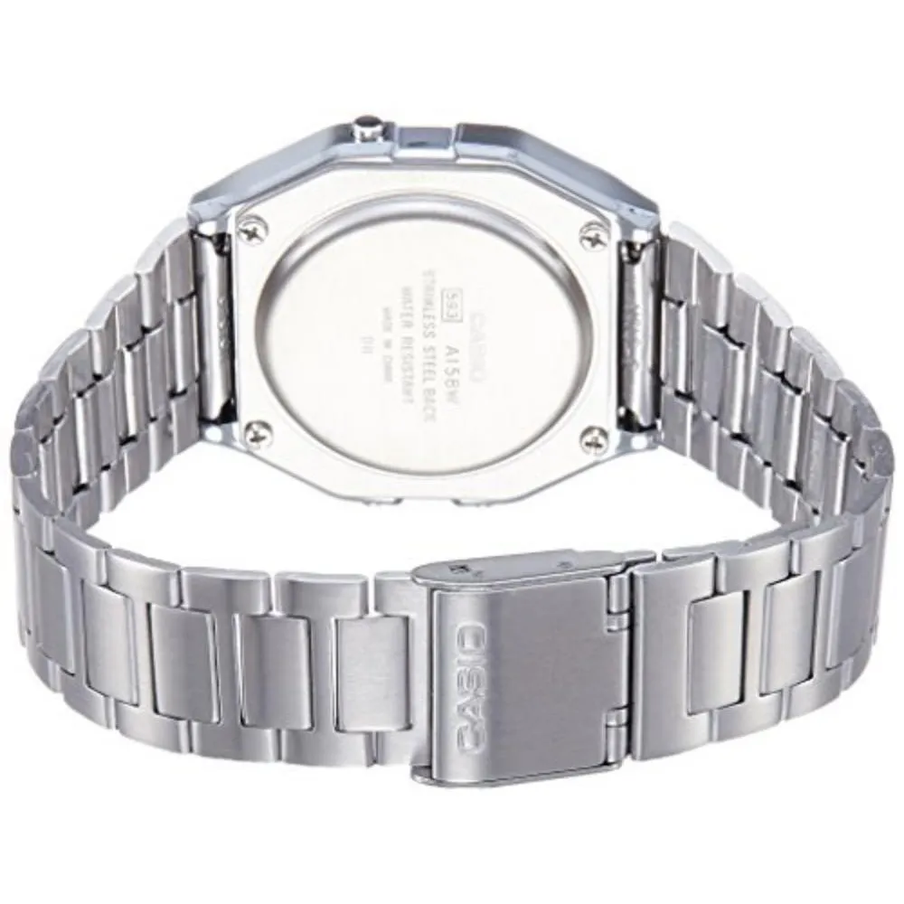 Casio Classic Stainless Steel Digital Unisex Watch - A158WA-1A