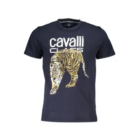 Cavalli Class Blue Cotton Men's T-Shirt