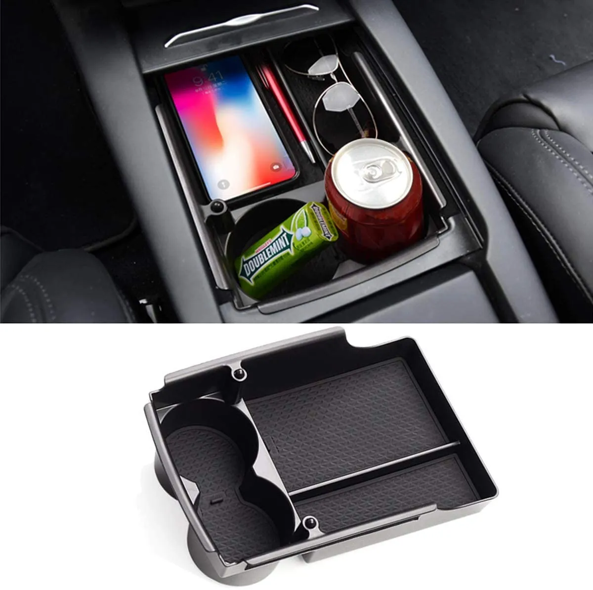 Center Console Armrest Storage Box for Tesla Model S/Model X 2016 - 2021